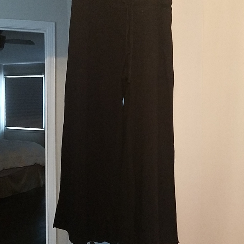 Free people black flare sweatpants bell bottom M